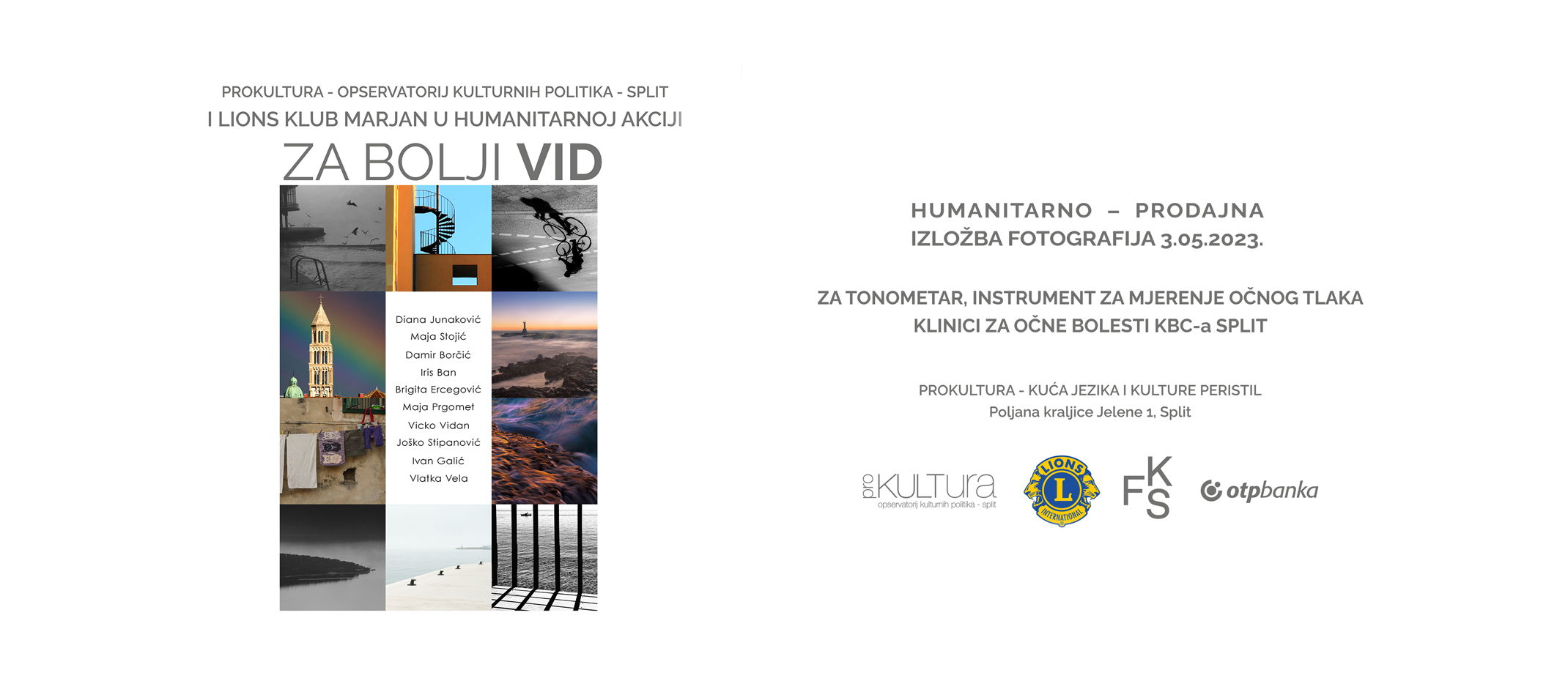Članovi Fotokluba Split donilirali fotografije za humanitarnu akciju “ZA BOLJI VID”